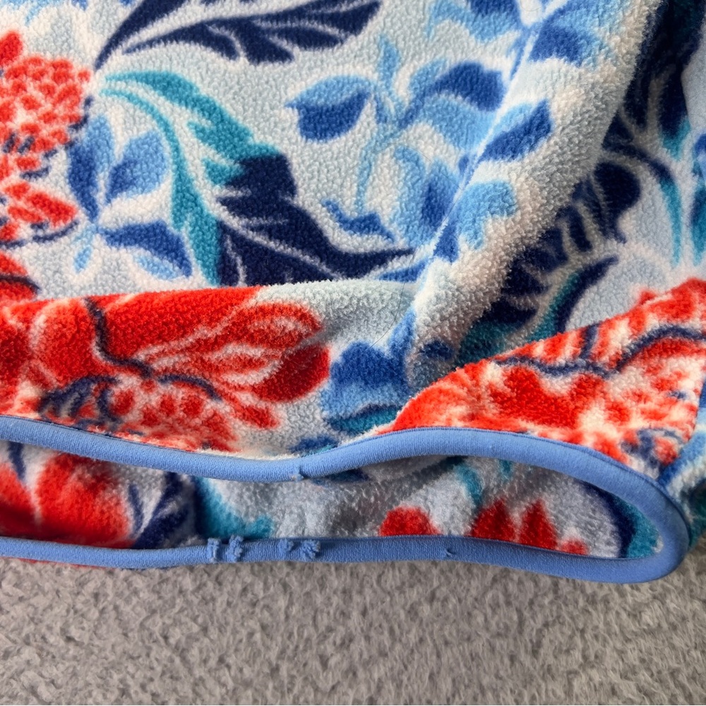 Patagonia Synchilla Sweater Womens Medium Multi Floral Snap T Fleece Pullover - Picture 13 of 14